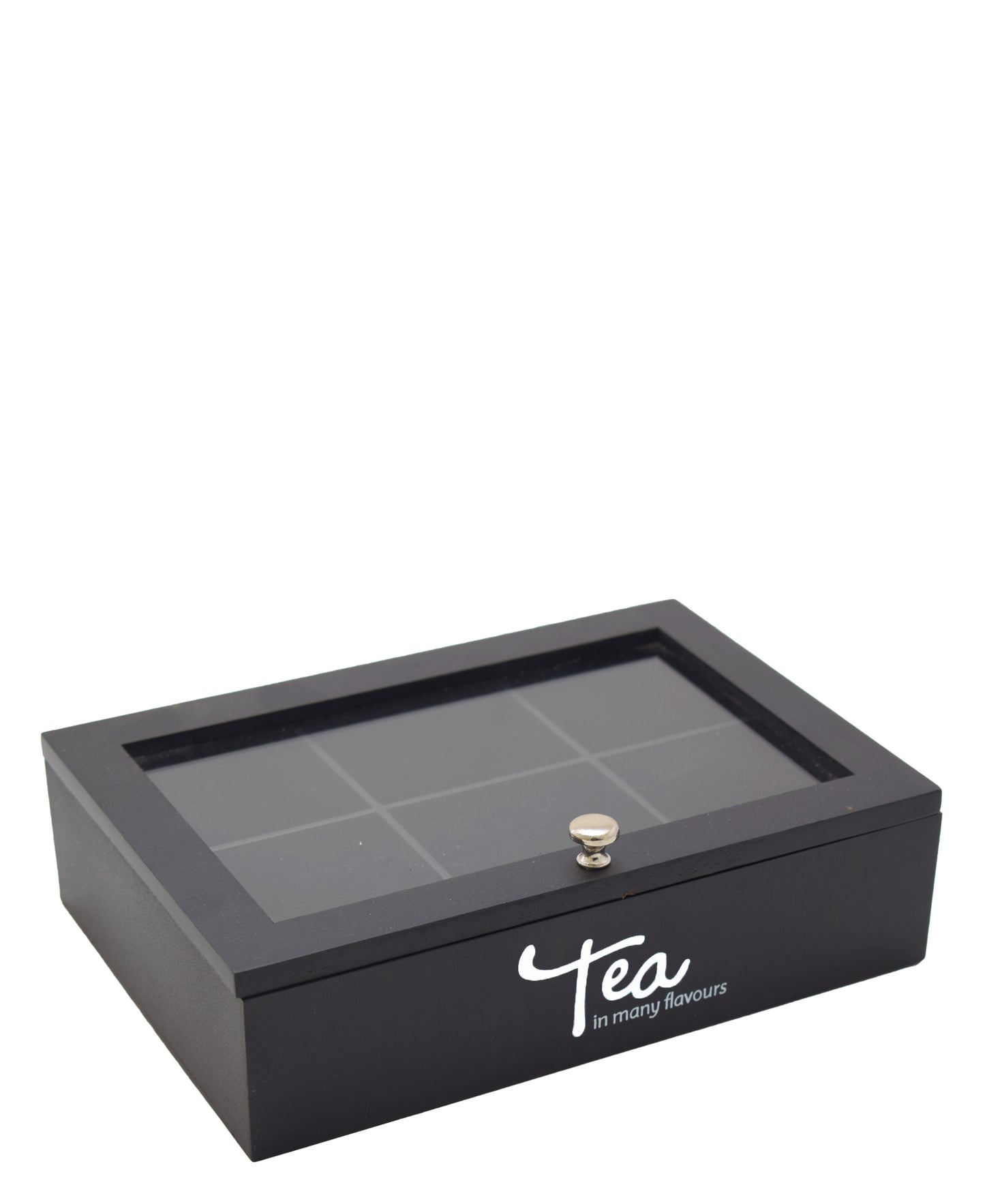 Kitchen Life Tea Box Wood - Black