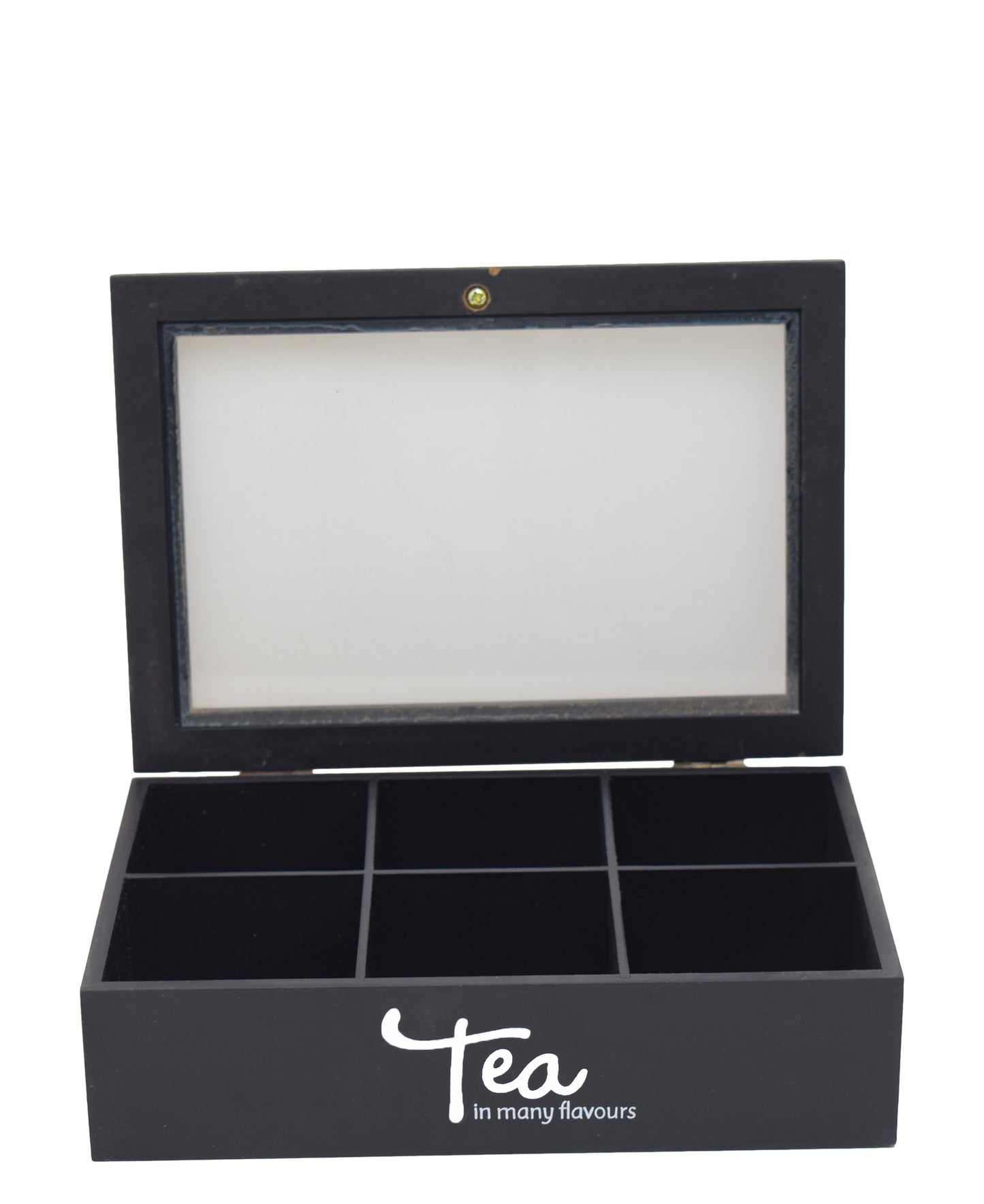 Kitchen Life Tea Box Wood - Black