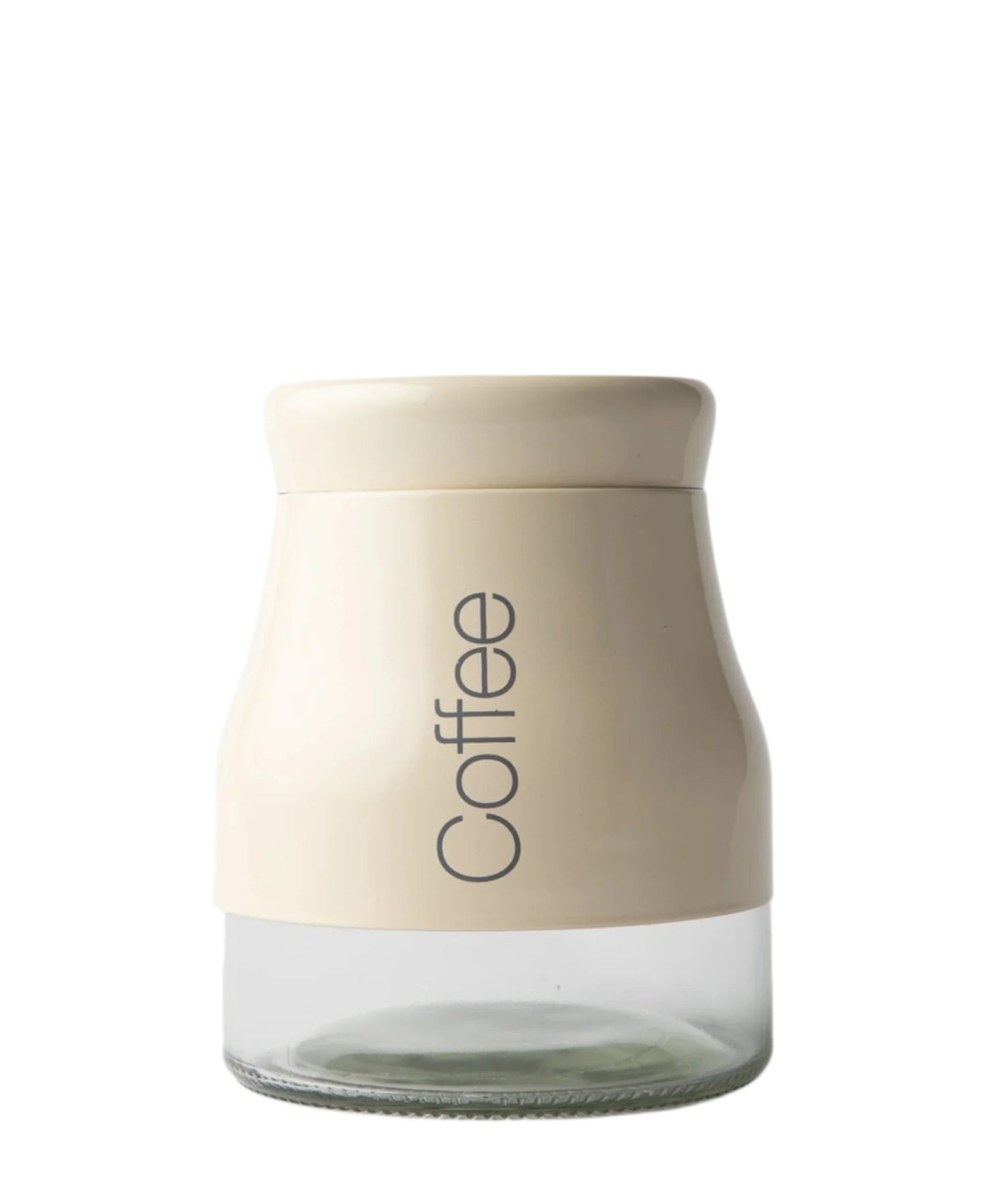 900ml Coffee Jar - Cream