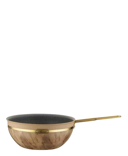 Brioni Selection 26cm Granite Wok Pan - Cream