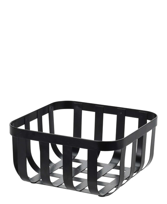 Kitchen Life Wire Square Fruit Basket - Black