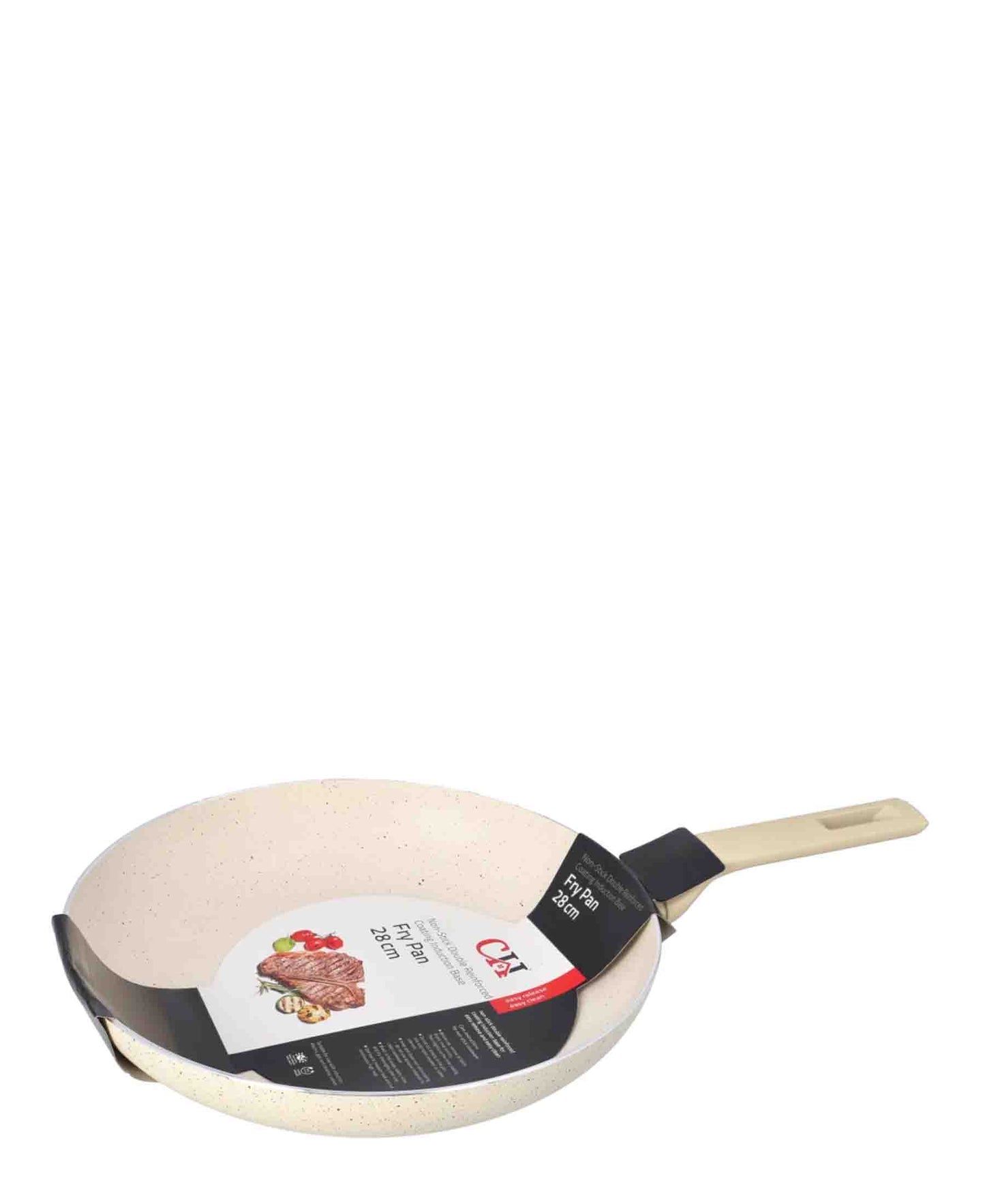 CH 28cm Non-Stick Fry Pan - Cream