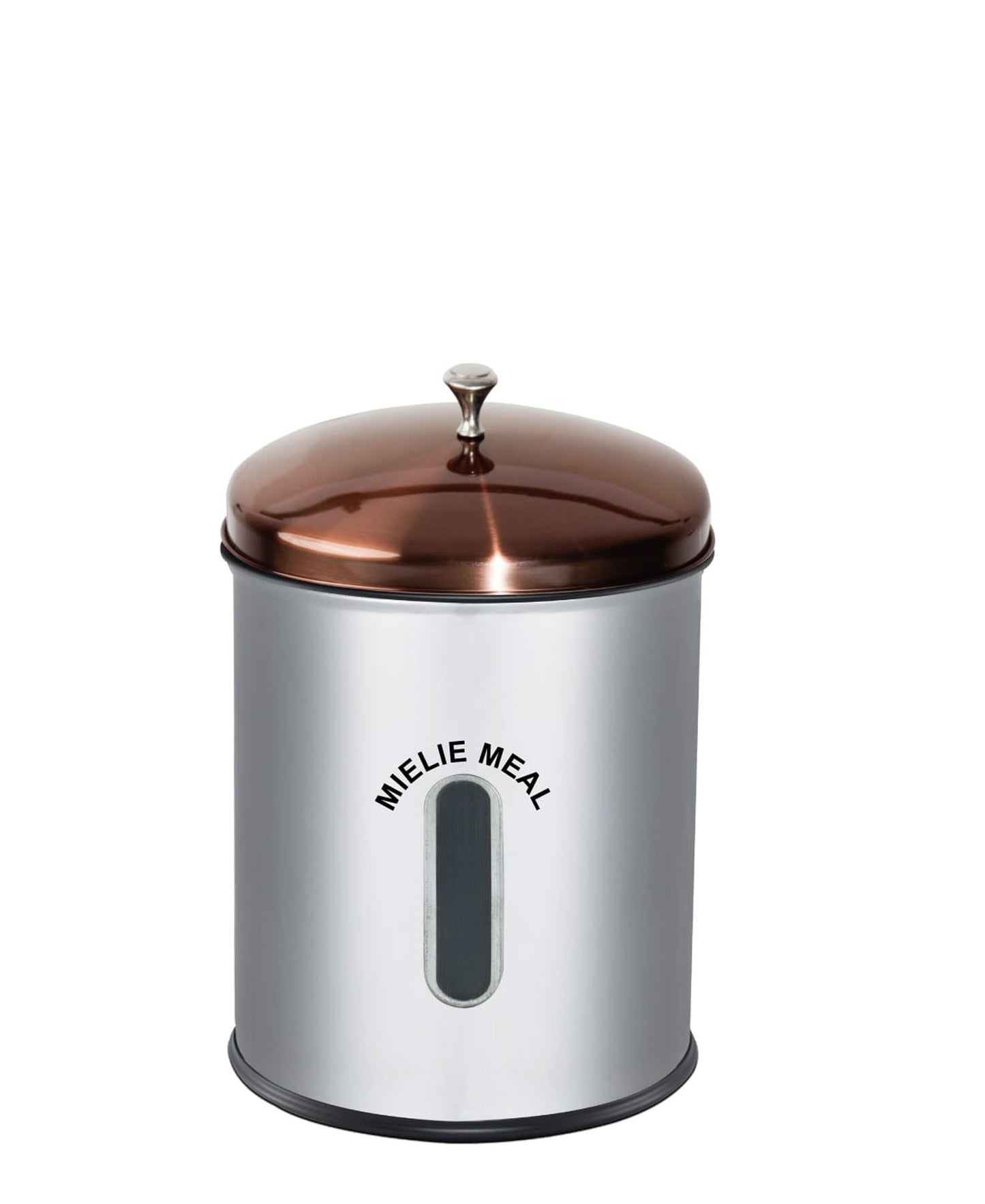 CH 5.5lt Mealie Meal Canister with Rose Gold Lid - Silver