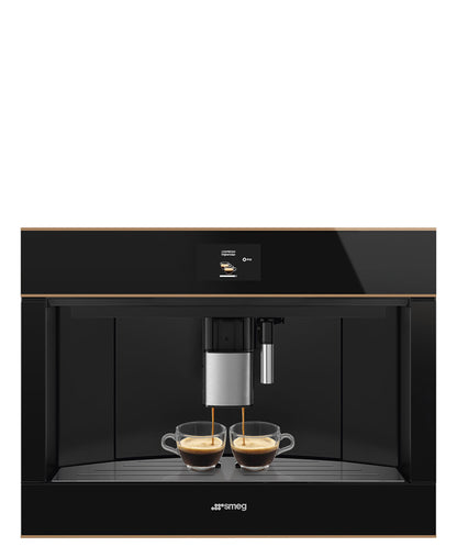 Smeg Dolce Stil Novo Compact Coffee Machine - Black