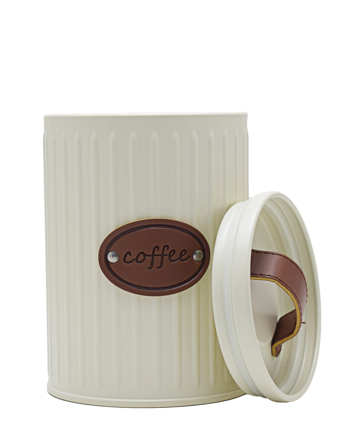 Kitchen Life French Coffee Tin - White