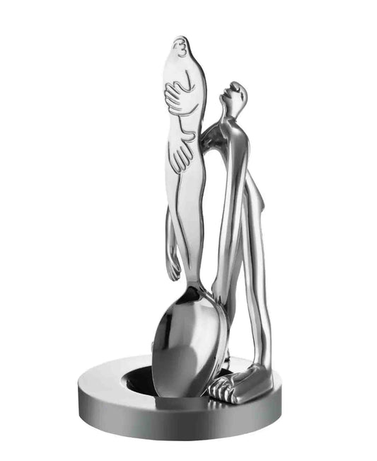 Carrol Boyes Women Man Spoon & Rest Upright Set - Silver