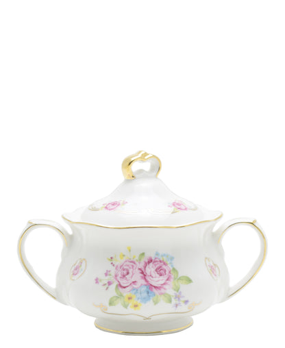 English Rose Milk Jug & Sugar Canister