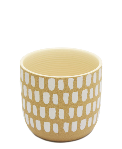 Urban Decor Round Pot Plant - Cream