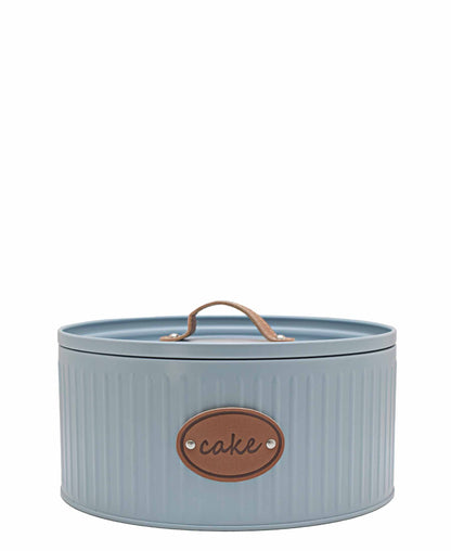 Retro French Cake Tin  - Duck Egg Blue