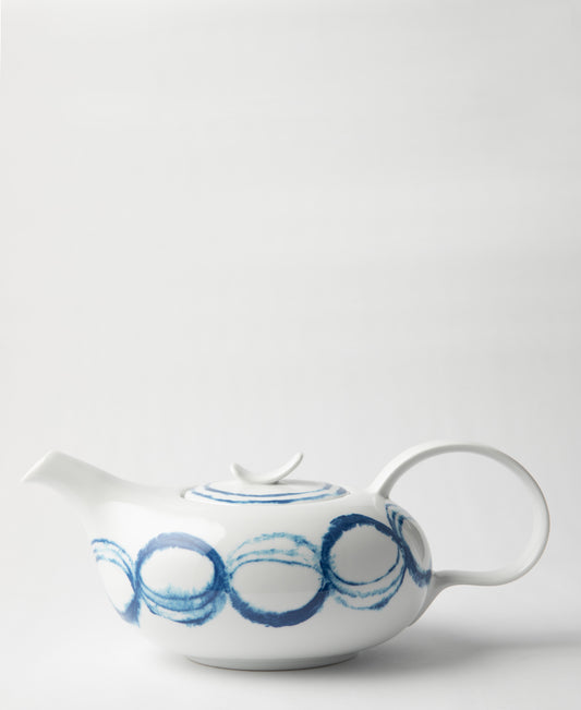 Jenna Clifford Jinshi Teapot 900ml - White & Blue