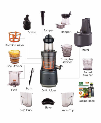 DNA Raw Press Juicer - Charcoal