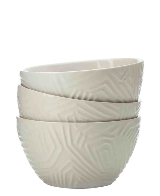 Maxwell & Williams Dune Bowls, Set of 3 - White