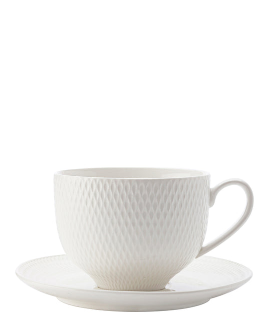 White Basics Diamonds Demi Cup & Saucer 90ML