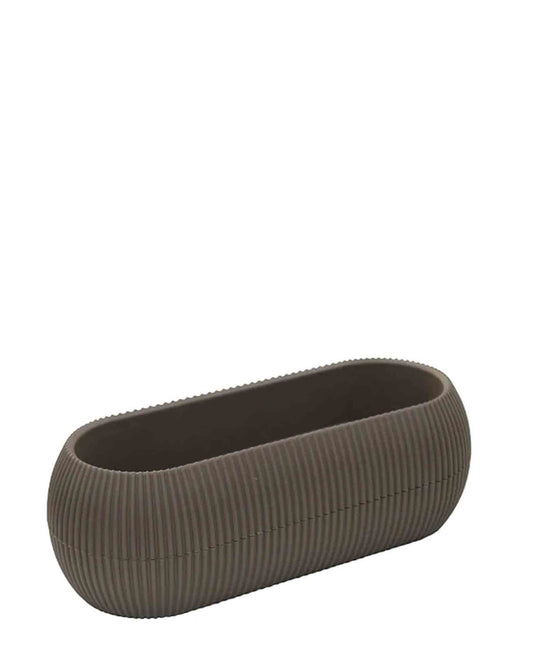 Urban Decor Coral Long Plant Pot 0.55Lt - Brown
