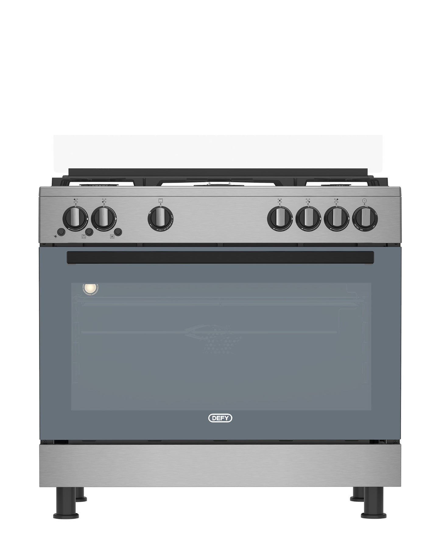 Defy New York Inox 4 Burner 1 Wok - Silver