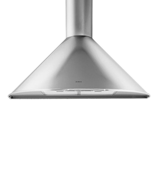 Elica 90cm Cone Shaped Cooker Hood with Curved Chimney Silver