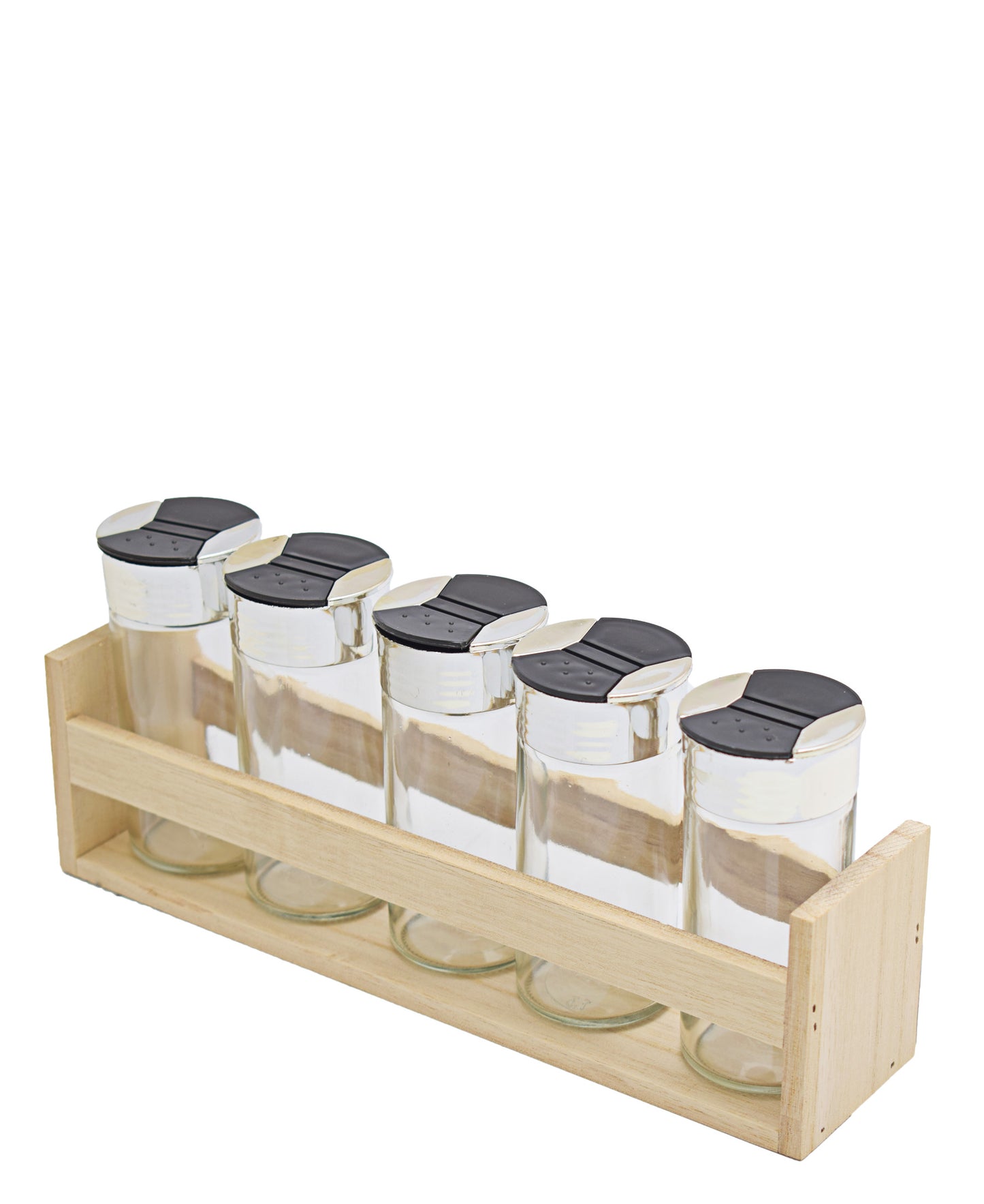 Excellent Houseware 6 Piece Spice Rack - Oak