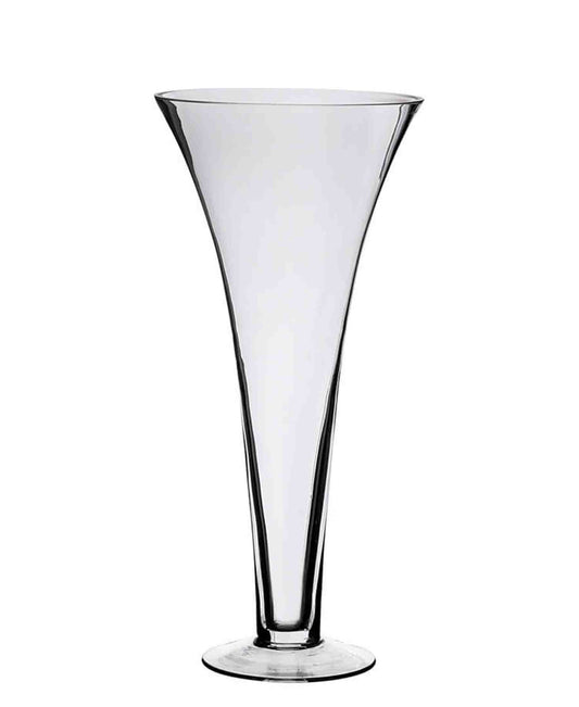 Urban Decor 40 x 19cm Trumpet Vase - Clear