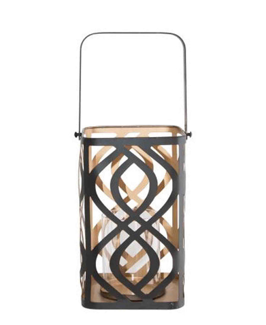 Urban Decor Metal Lantern - Black