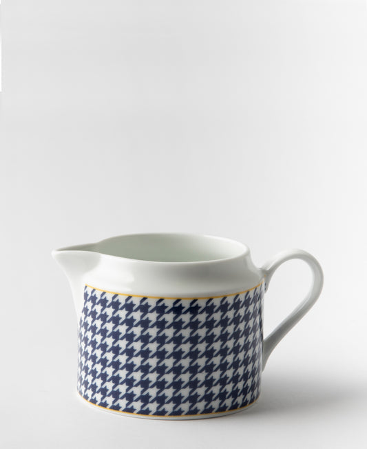 Jenna Clifford Galateo Blue Check Creamer - Blue