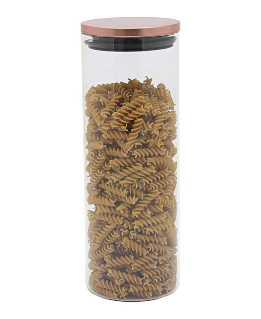 Kitchen Life Decadent Borosilicate Extra Large Canister 1.8L - Rose Gold