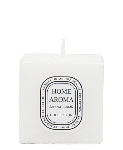 Home Aroma Scented Candle - White