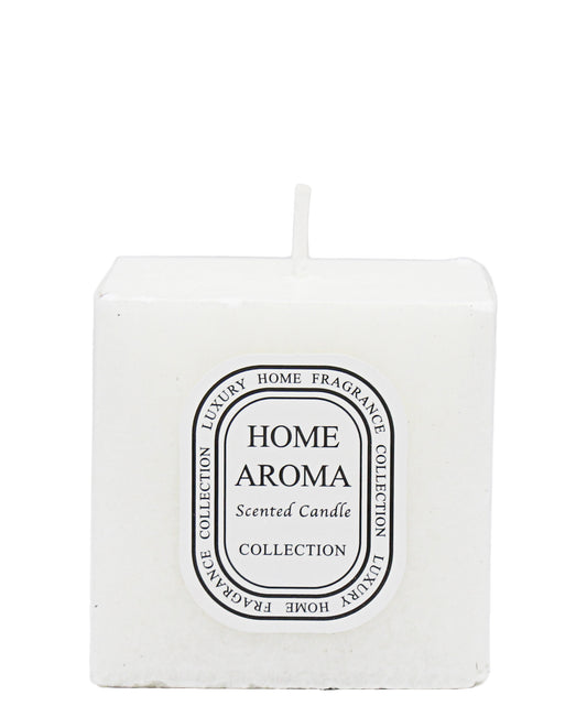 Home Aroma Scented Candle - White