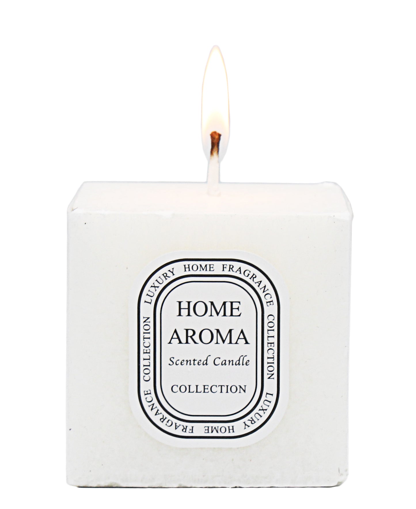 Home Aroma Scented Candle - White