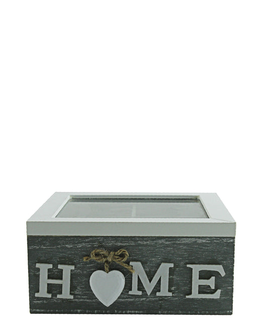 Kitchen Life Home Tea Box Small - Grey