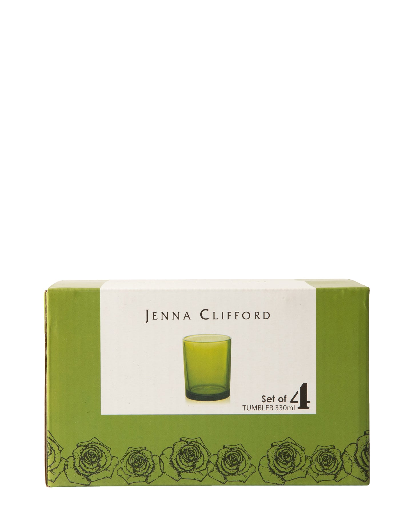 Jenna Clifford 330ml 4 Piece Tumbler - Green