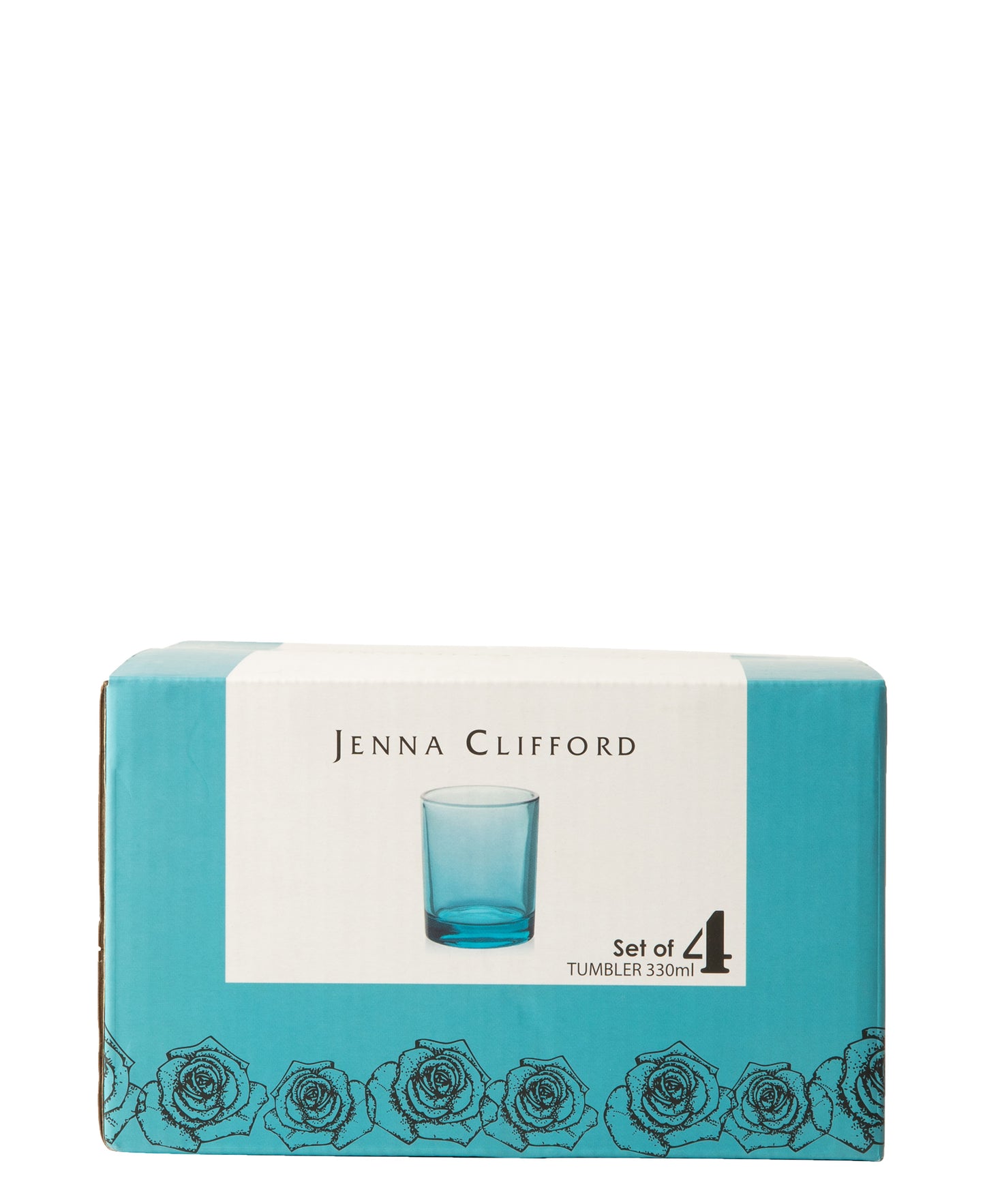 Jenna Clifford 330ml 4 Piece Tumbler - Light Blue