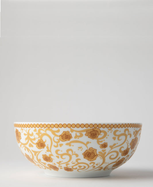 Jenna Clifford Milk & Honey Cereal Bowl 4 Piece - White & Gold