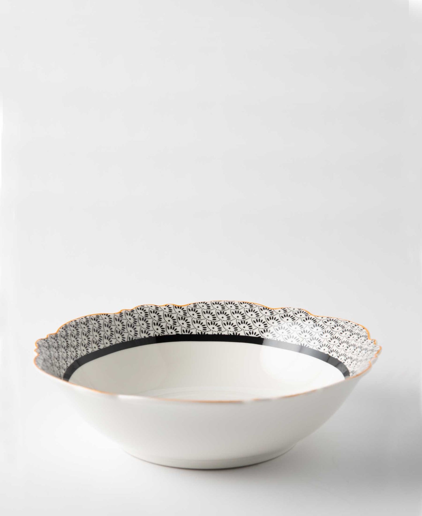 Jenna Clifford Midnight Bloom Cereal Bowl 17.8cm - White