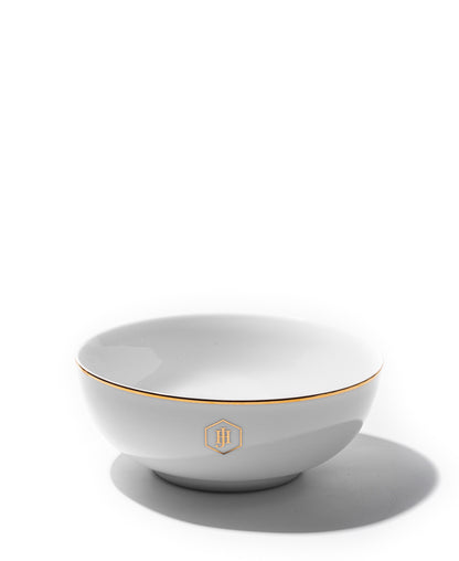 Jenna Clifford Gold Rimmed Cereal Bowl 16cm - White