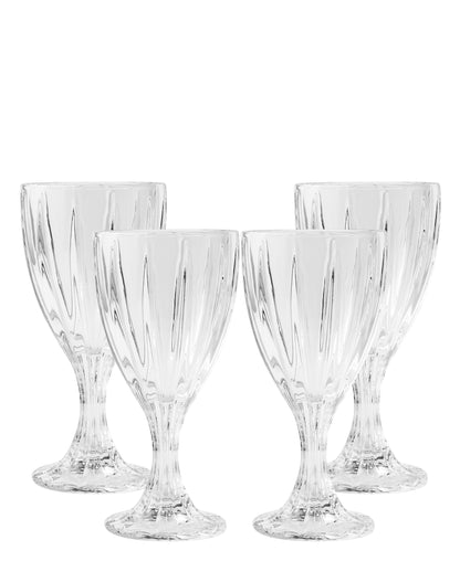Jenna Clifford 4 Piece 295ml Goblet Set - Clear