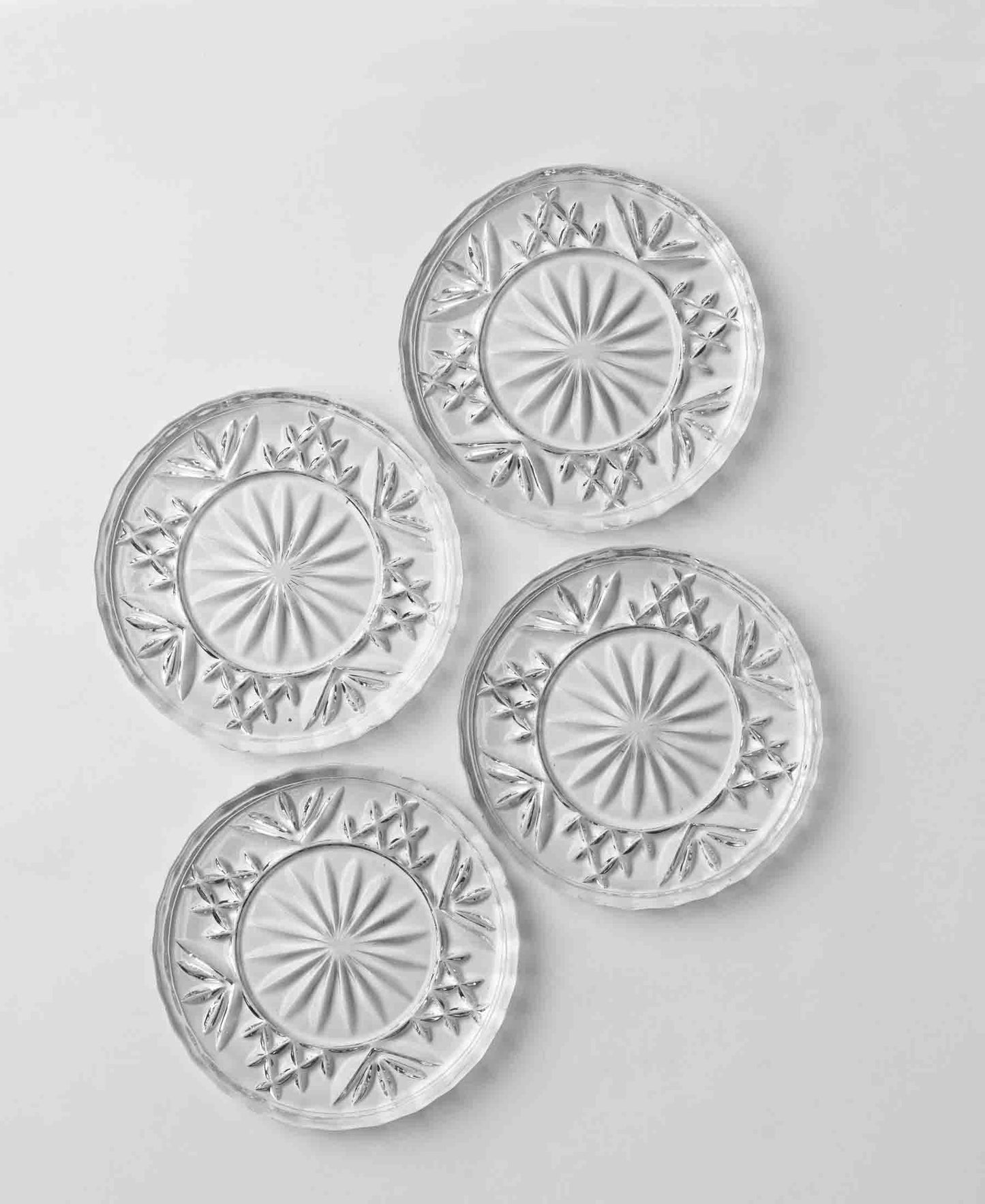 Jenna Clifford 4 Piece Paris Coaster Set - Clear