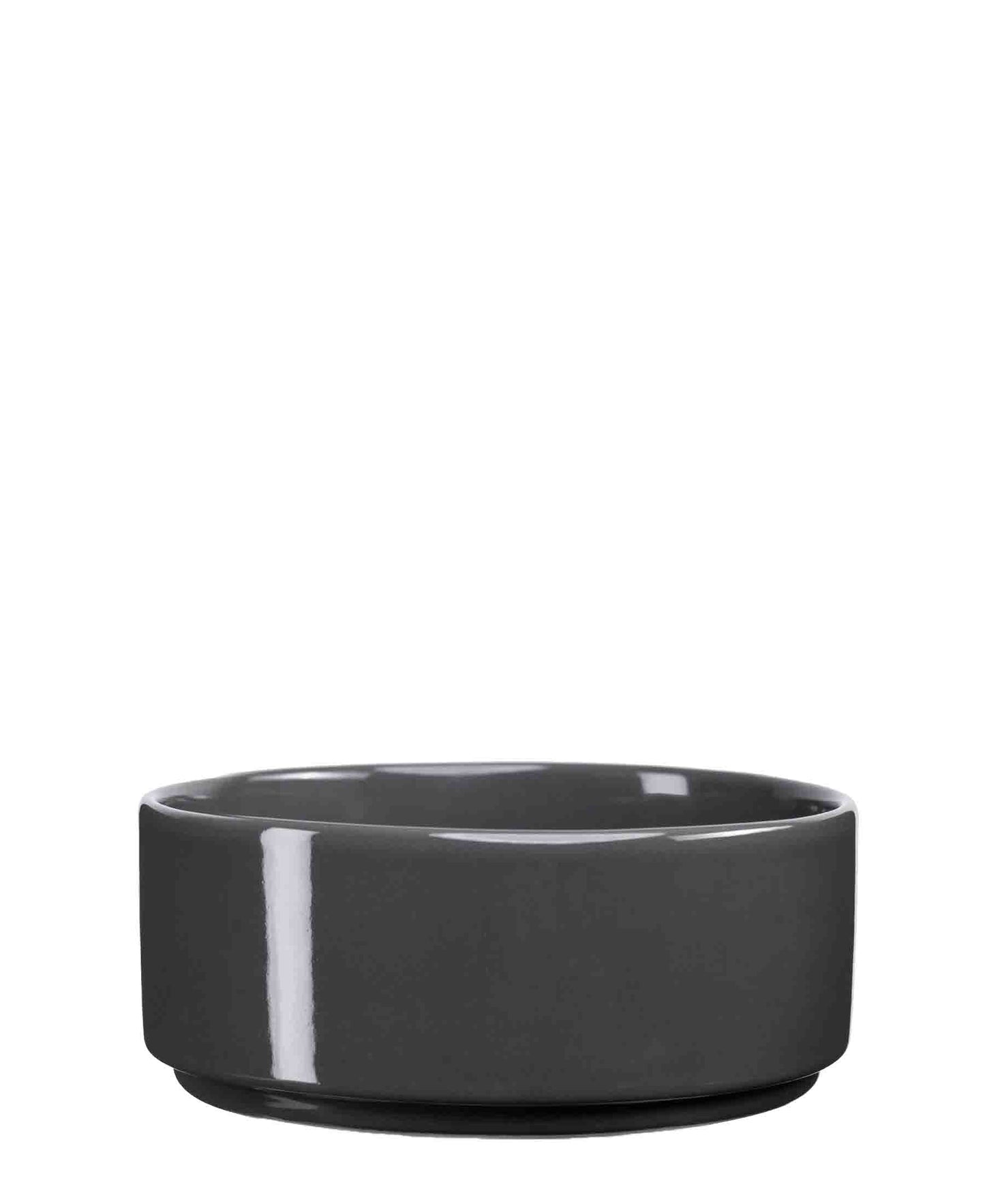 Jenna Clifford Flat Stackable Salad Bowl - Dark Grey