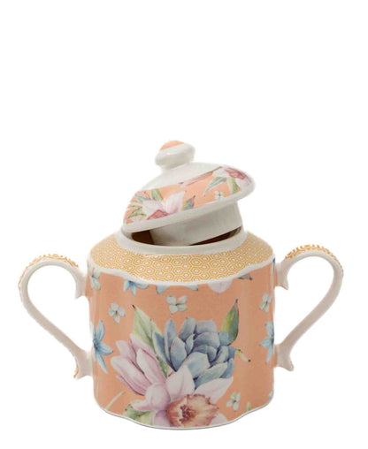Jenna Clifford Jenna's Garden Sugar Pot - Peach
