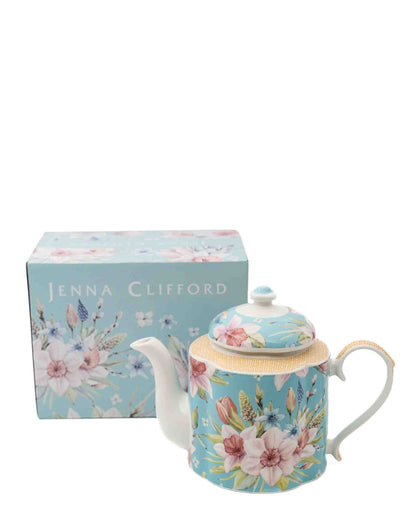 Jenna Clifford Jenna's Garden Tea Pot - Blue