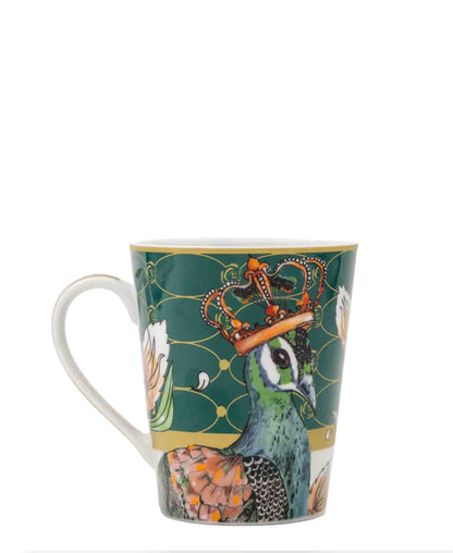 Jenna Clifford Peacock Coffee Mug - Green