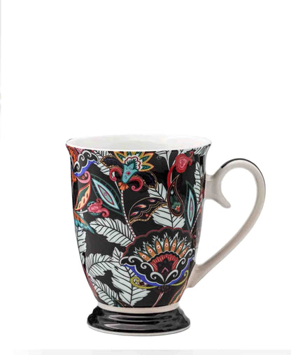 Jenna Clifford Petal Stem Coffee Mug - Black