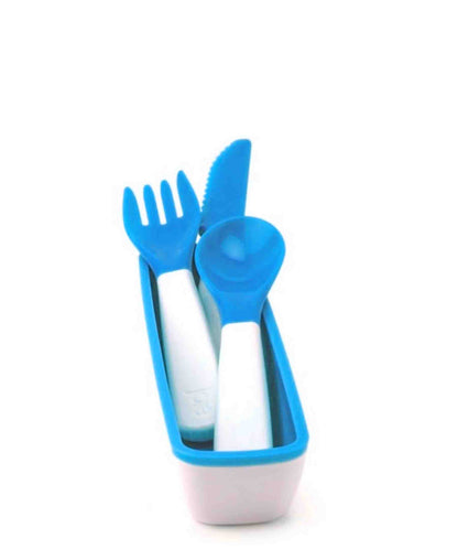 Joie Msc Cutlery On The Go 4 Piece - Blue