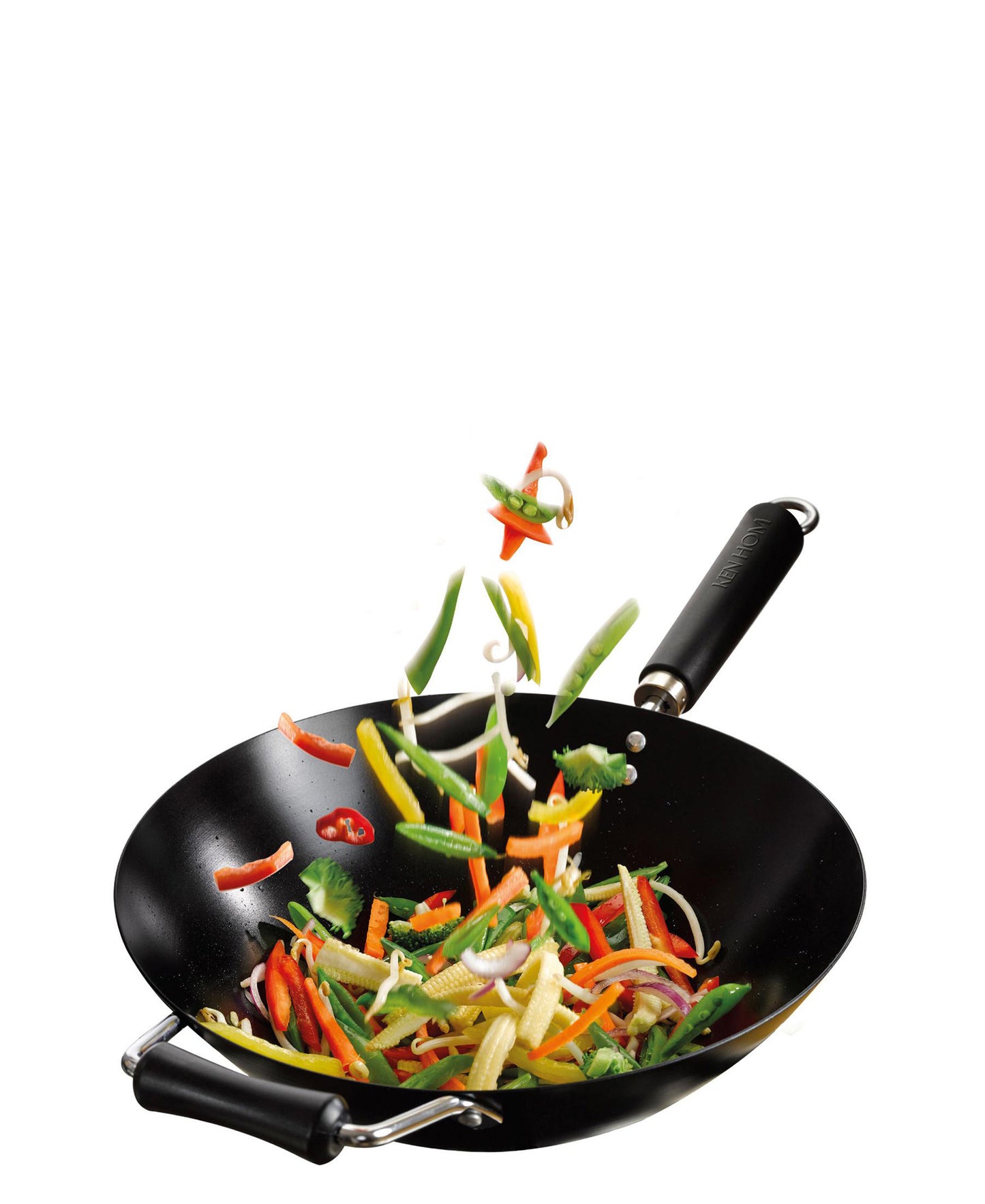 Ken Hom 31cm Non Stick Wok Pan - Black