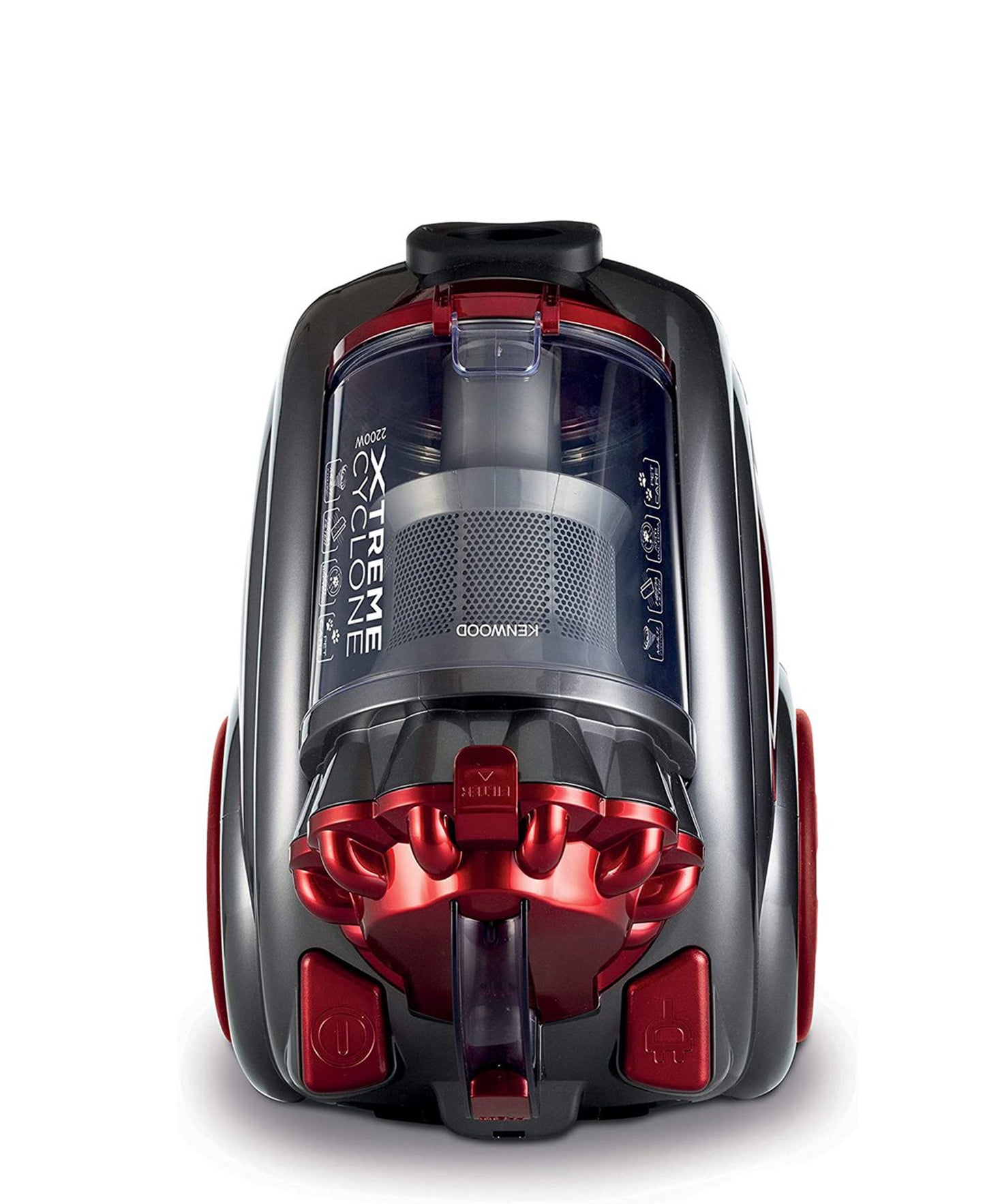 Kenwood Xtreme Cyclone Bagless Vacuum Cleaner - Black & Red