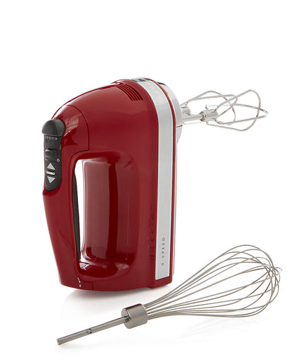 KitchenAid Handmixer 9 Speed - Empire Red Plus Free Stainless Steel Mixing Bowl