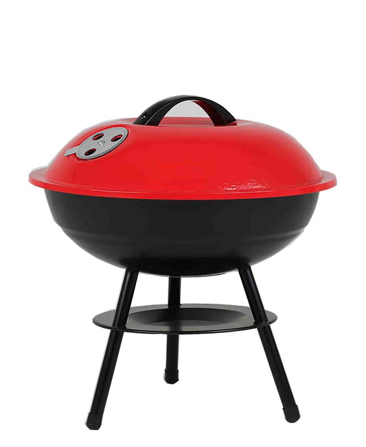 Kitchen Life Portable Charcoal Barbecue  - Red & Black