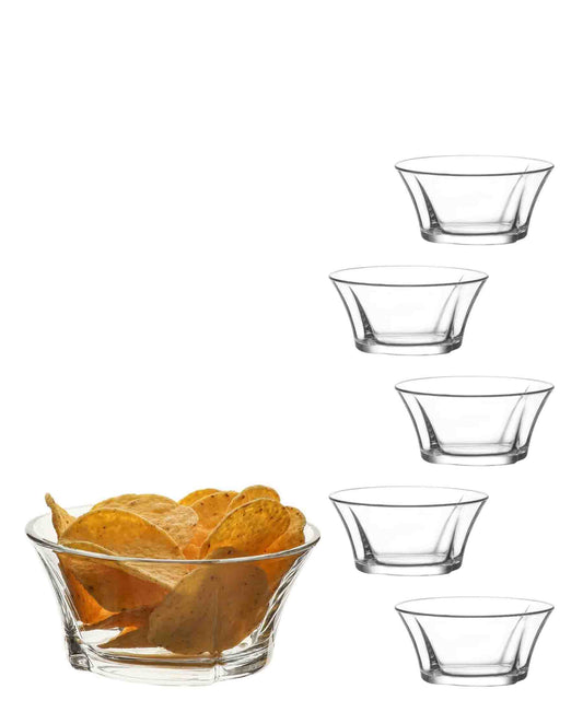 LAV Truva 6 Piece Bowl Set - Clear