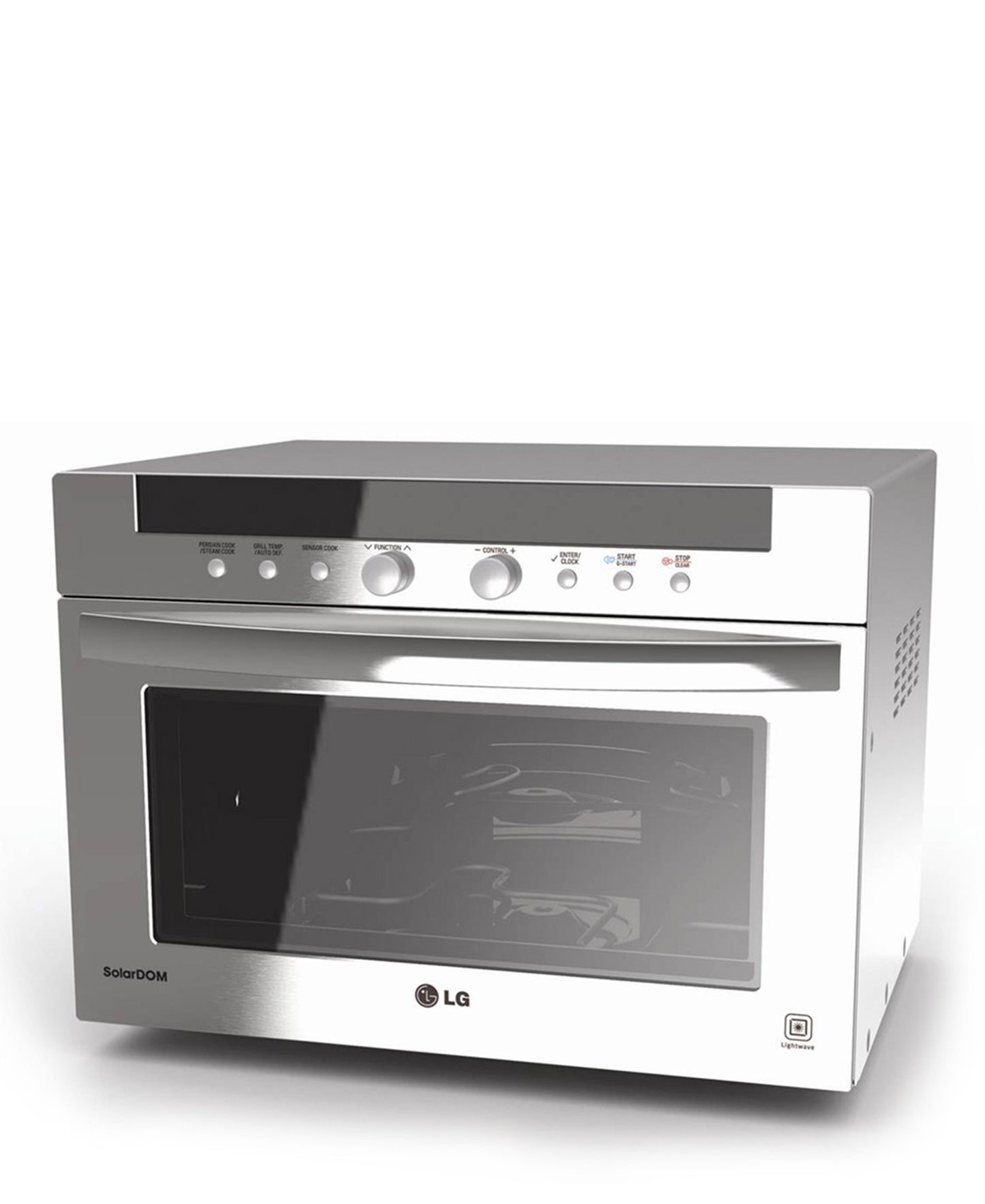 LG 38L Solardom Convection Microwave Charcoal Lightning - Silver