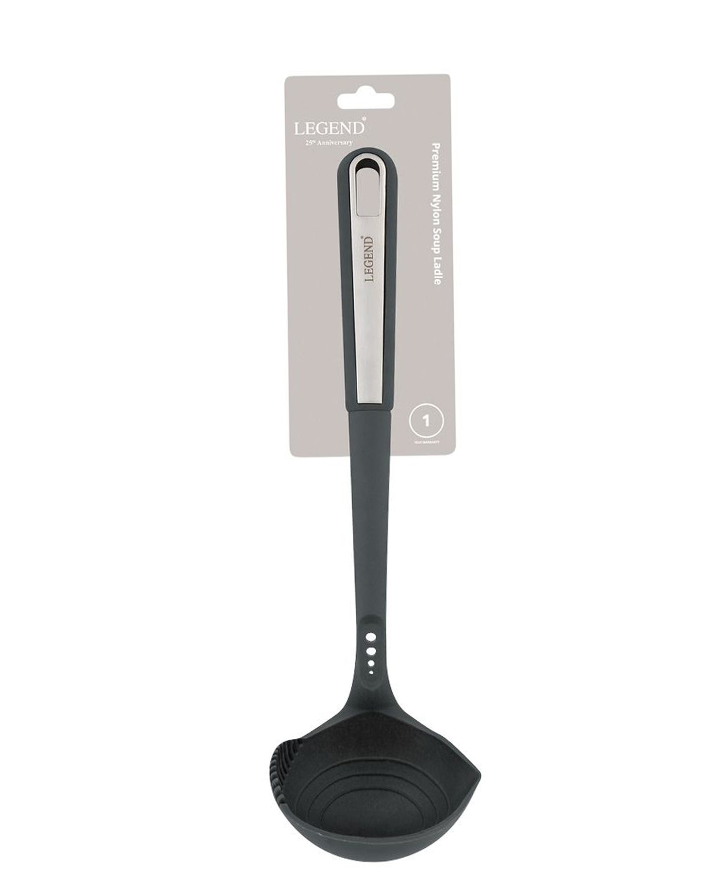 Legend Premium Nylon Soup Ladle - Black