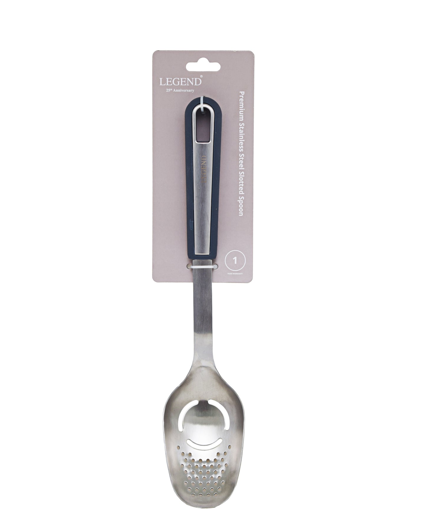 Legend Premium Stainless Steel Slotted Spoon - Silver